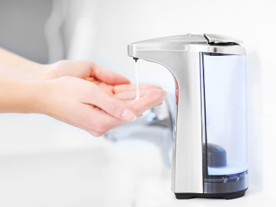 洗手液感应器电子密封胶案例，聚力胶水绝缘抗震动为您解决粘接难题